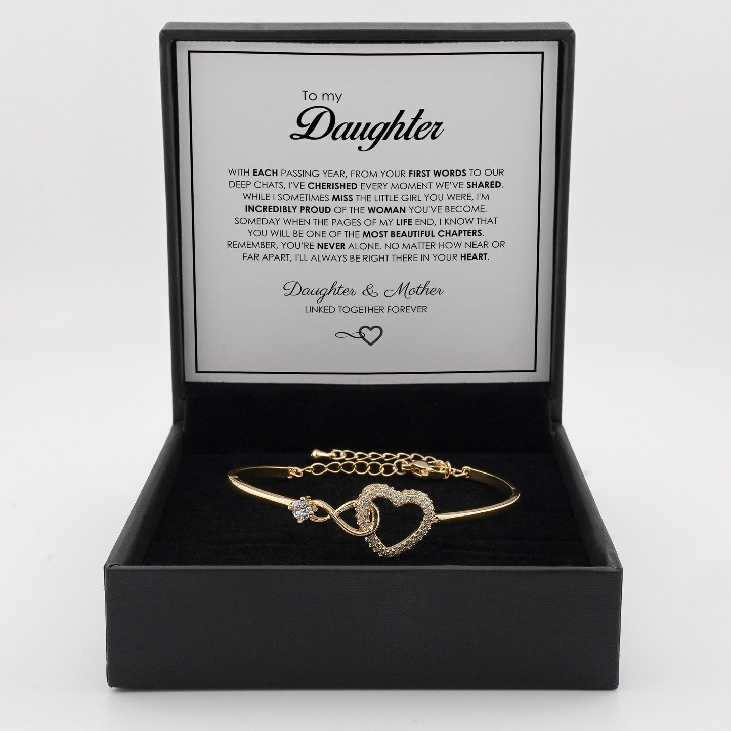 "To My Daughter" Forever Connected Bracelet
