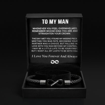 Ziella - "To My Man" - Infinity Personalized Bracelet