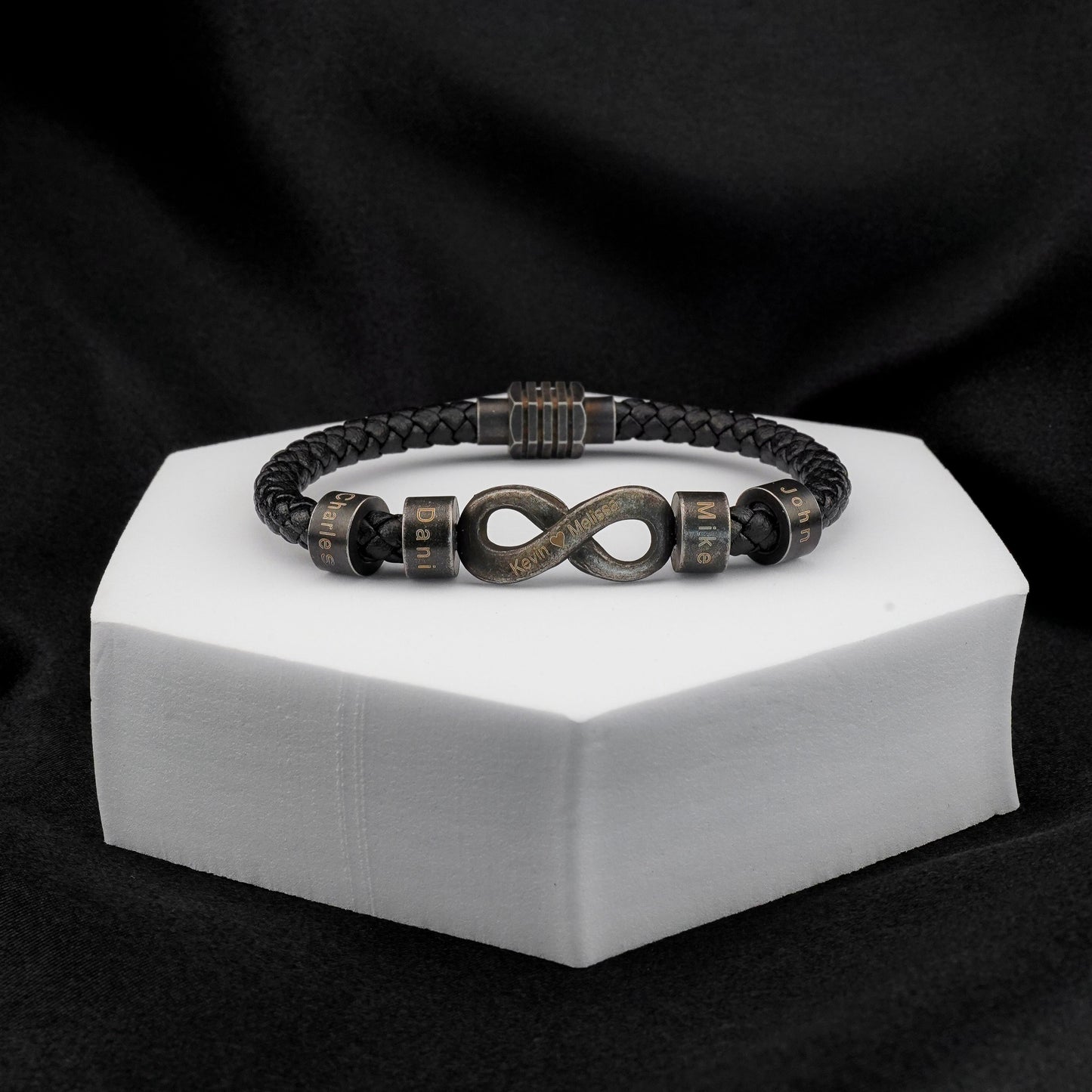 Infinite Love Bead Bracelet for Dad